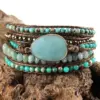 Wholesale Vacation Geometric Natural Stone Beaded Chain Bracelets In Bulk