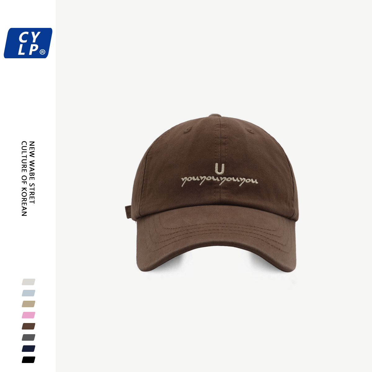 Wholesale Men's and women's same fashion letter embroidered baseball cap spring and summer Korean style cole's all-match wide brim peaked cap makes fa