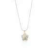 Wholesale Jewelry Vintage Style Classic Style Heart Shape Flower 304 Stainless Steel Plating Pendant Necklace Snake Chain