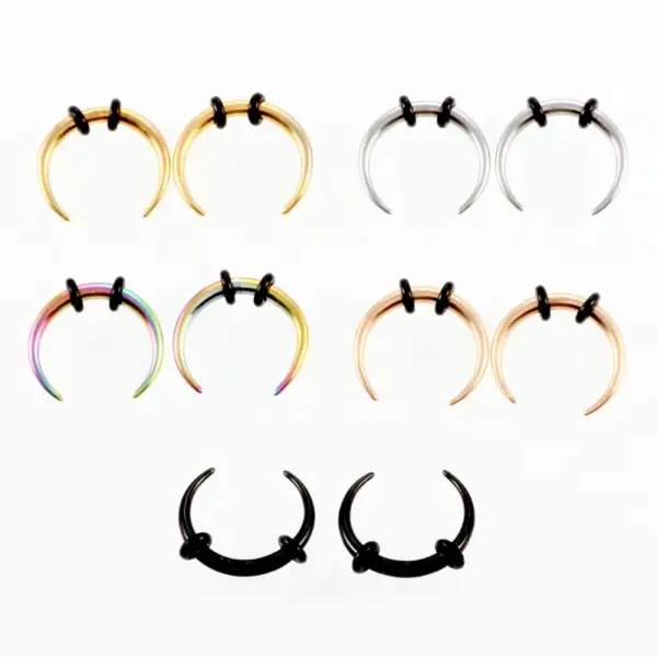 Simple Style U Shape Stainless Steel Plating Earrings 1 Piece Nose Pin