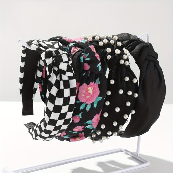 Wholesale Wide headband hair clip pink headband fabric