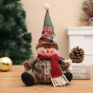 Linen ball snowman