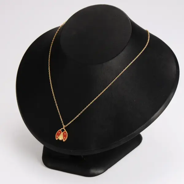 Wholesale Jewelry Elegant Cute Ladybugs 304 Stainless Steel Cable Chain Jewelry Set