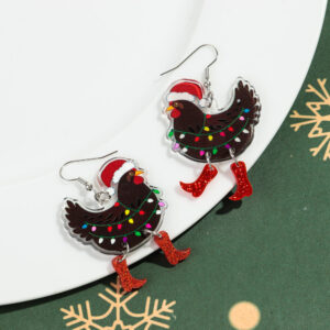 Black red feet