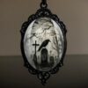 Wholesale Vintage Gothic Style Bat Castle Crow Cross Blood Black Cat Church Cemetery Vampire Vintage Necklace