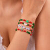Wholesale Christmas Bracelet 4-piece Set Christmas Letter Beaded Bracelet