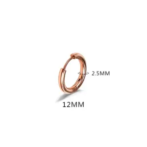 2.5 * 12mm Rose Gold (One)