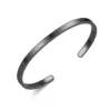 Wholesale Real Gold Plated 201 Stainless Steel PVD Coated Solid Color Waterproof Non Tarnish Simple Style Bangle For Women'S