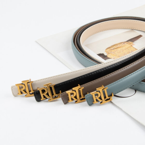 Wholesale Letter genuine leather women's thin belt cowhide belt