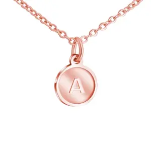Rose Gold Necklace / Letter T