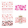 Wholesale New Valentine's Day UV Cup stickers crystal logo pattern 23 cmX11cm in stock
