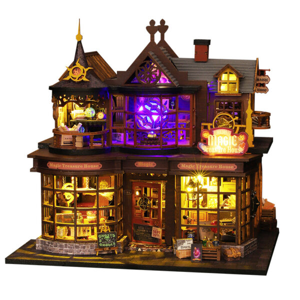 Wholesale diy Cabin Magic Treasure Handmade Assembled Model Villa Decoration