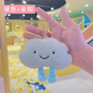 Green Cloud + Gold Buckle / 8cm high and 10cm long