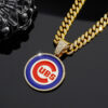Wholesale Fashionable colorful oil drop necklace hip hop full diamond Cuban chain