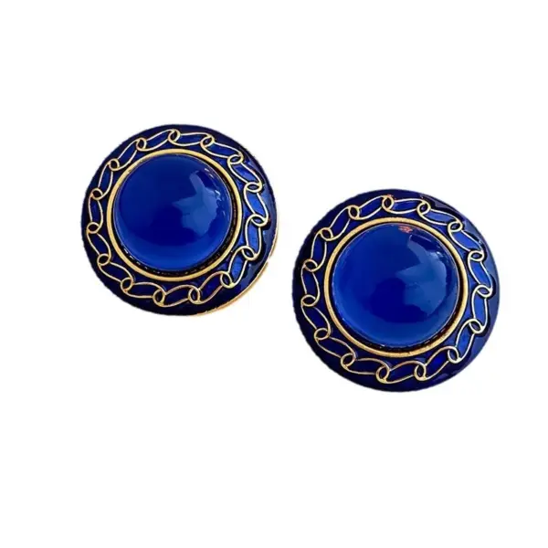 Mid-ancient Vintage Earrings Silver Needle Distressed Metal Vintage Earrings French Temperament Court Style Earrings For Women Wholesale