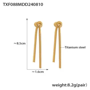 Txf088-Gold Earrings