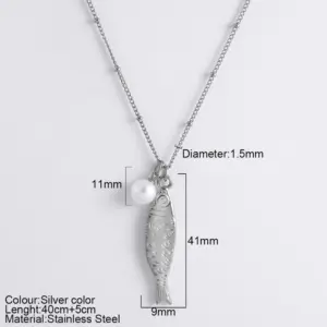 Steel Color-Imitation Pearl Big Fish