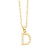 Wholesale Simple Style Letter Copper Inlay Anti-pearl Necklace