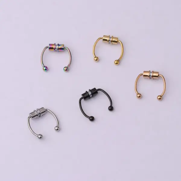 316L Stainless Steel Ear Cartilage Rings & Studs Geometric Waterproof Non Tarnish Surgical Steel Unisex