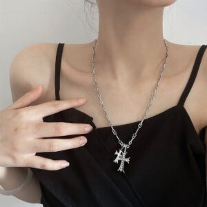 Double cross necklace x1925