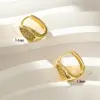 Wholesale 1 Pair Casual Simple Style Round Solid Color Plating Brass 18K Gold Plated Earrings