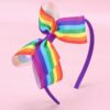 Wholesale Children's Bow Hairpin Rainbow Rib Bow Clip Cute Girl's Hair