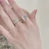 Wholesale Fashion Butterfly Copper Inlay Pearl Zircon Rings 1 Piece