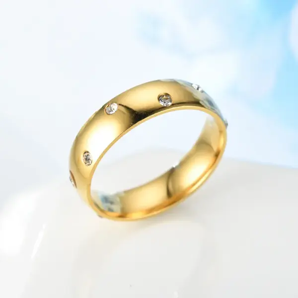 Wholesale Real Gold Plated 201 Stainless Steel PVD Coated U Shape Waterproof Non Tarnish For Unisex