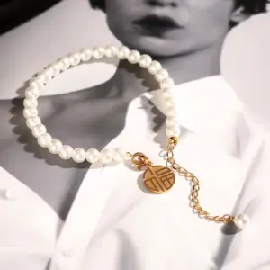 Pearl Blessing-Bracelets-Titanium Steel