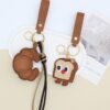 Wholesale 3D PU Creative Croissant Toast Ornament Bag Car Pendant Keychain