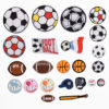 Wholesale adhesive embroidered cloth stickers basketball DIY Patches