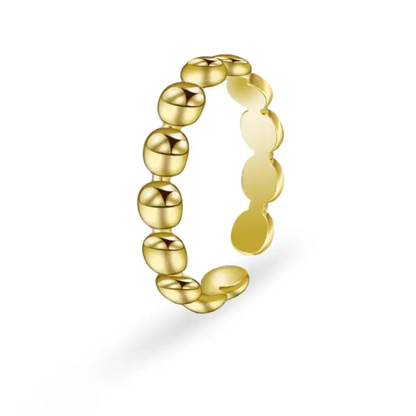 PVD Coated 18K Gold Real Gold Plated Geometric 304 Stainless Steel Simple Style Waterproof Non Tarnish