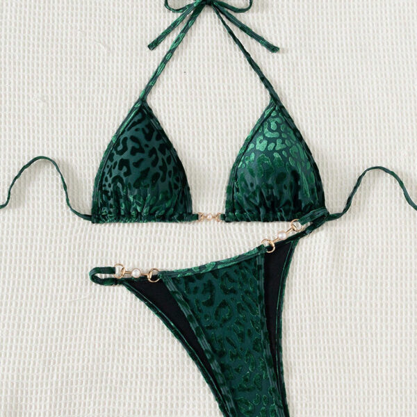 oly-a5a2fd3d42fc8b737a04b7244d7d3761 Wholesale 2025 European and American New Split Bikini Swimsuit Cross-Border Independent Station Lace-Up Sexy Printed Beach Bikini for Women