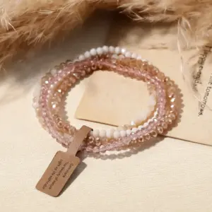 Wholesale Style Combination Hand Jewelry Vintage Personality 4 Bracelets Artificial Crystal Bracelets Accessories