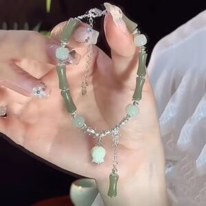 Bamboo lily of the valley flower bracelet