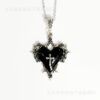 oly-a5bb2cbee6416d823f8e88546662d853 Wholesale original n red love necklace liquid metal gothic big heart pendant necklace factory direct sales