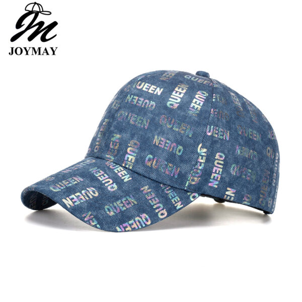 Wholesale Women's Fashion English QUEEN baseball cap peaked cap colorful letters heat stamping Sun Hat sun hat B1085
