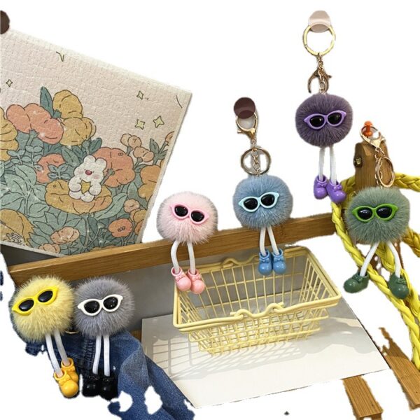 Wholesale Creative shoes key chain cute three-dimensional cartoon small briquettes doll bag pendant car key chain ornaments gift