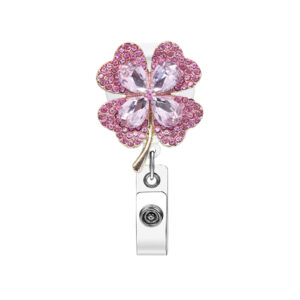 Pink four-leaf clover