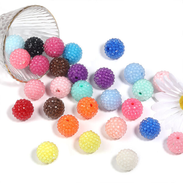 Wholesale Colored full-hole drill ball bead string
