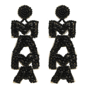 Style three: black beads