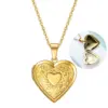 Wholesale Simple Style Heart Shape Titanium Steel Plating Metal Necklace