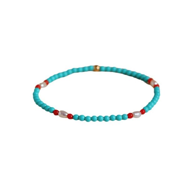 Wholesale Freshwater Pearl Turquoise Bracelet