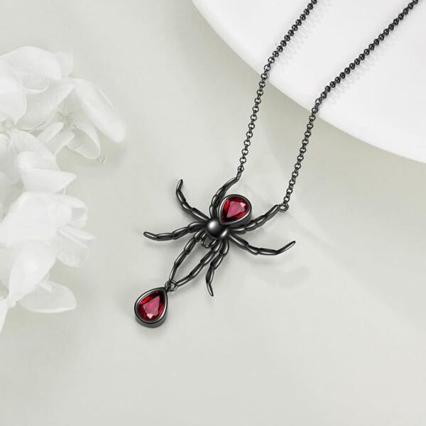 oly-a5d81da3f729ccae06c7cddc8b743054 Wholesale European and American Cross-border New Halloween Spider Pendant Necklace Fashion Exaggerated Gothic Spider Gift Necklace