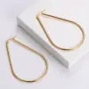 Wholesale PVD Coated 18K Gold Plated Doll 304 Stainless Steel Simple Style Waterproof Non Tarnish Earrings