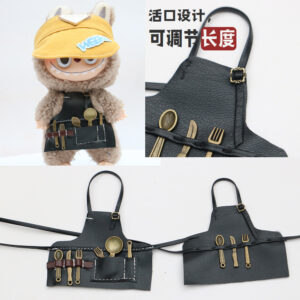 Wholesale 10cm Doll Ob11 Work Apron 17Cmlabubu Doll Decoration