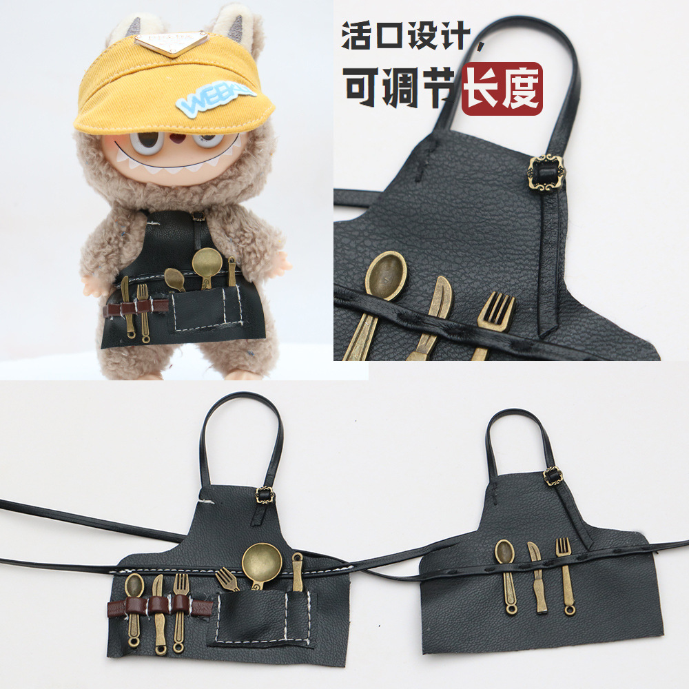 Wholesale 10cm Doll Ob11 Work Apron 17Cm Doll Decoration