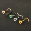 1 Piece Nose Rings & Studs Fashion Heart Shape Metal