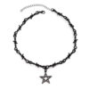 Wholesale Pentagram shaped hot girl clavicle necklace for women