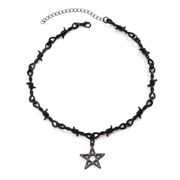 Wholesale Pentagram shaped hot girl clavicle necklace for women